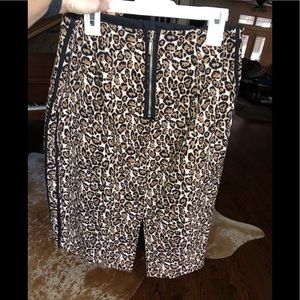 NWOT Leopard Pencil Skirt